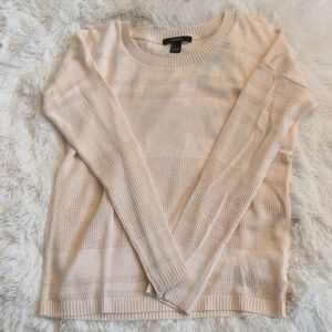 Peach color crew neck sweater